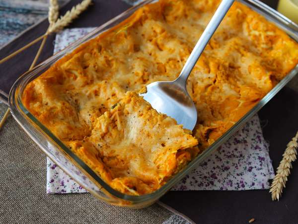 Lasagne con zucca butternut, spinaci e ricotta - Preparazione tappa 10