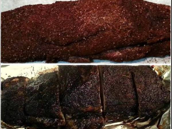 Filetto di Maiale in crosta di caffè con salsa ai peperoni - Preparazione tappa 3