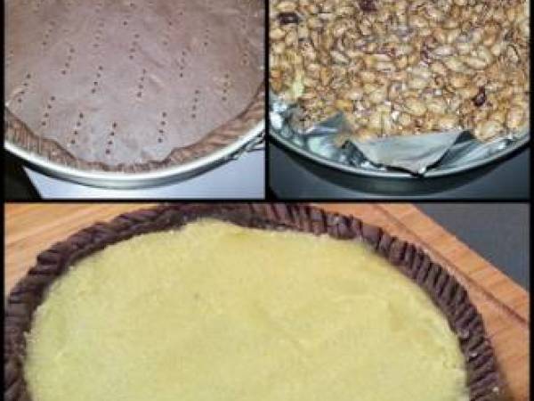 Crostata cioccolato e rhum con crema frangipane e frutti di bosco - Preparazione tappa 3