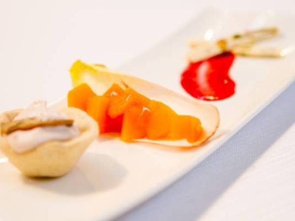 Tartelletta Matta con prosciutto e champignon, chutney di melone e salsa di lamponi - Preparazione tappa 5