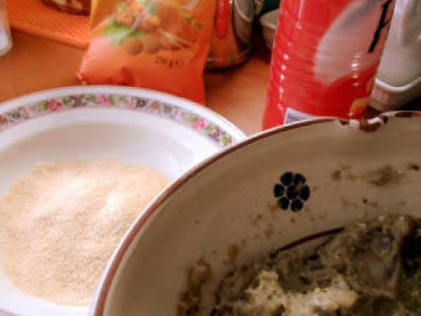 Polpette di Melanzane Impan...ate - Preparazione tappa 1