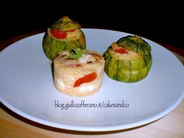 Zucchine ripiene couscous feta e olive - Preparazione tappa 5