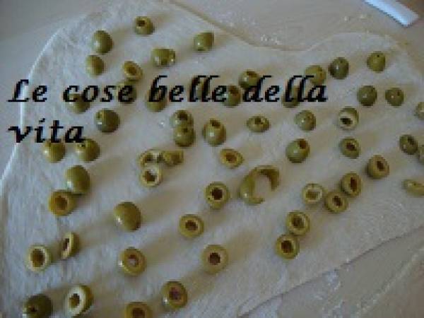 Rose di pane alle olive e al prosciutto - Preparazione tappa 2