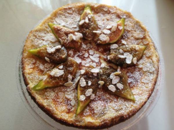 Cheesecake con crema di ricotta e fichi, con cottura - Preparazione tappa 1