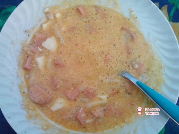 Frittata con la zucca - Preparazione tappa 1
