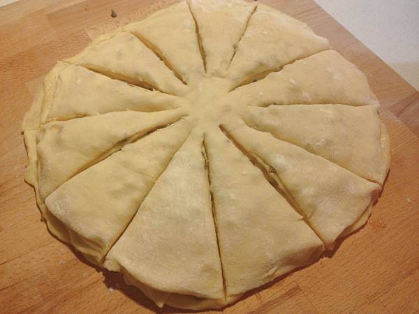Fiore di pan brioche - Preparazione tappa 4
