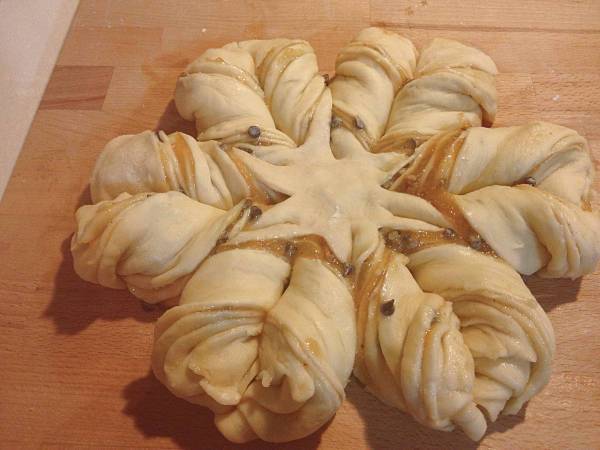 Fiore di pan brioche - Preparazione tappa 6