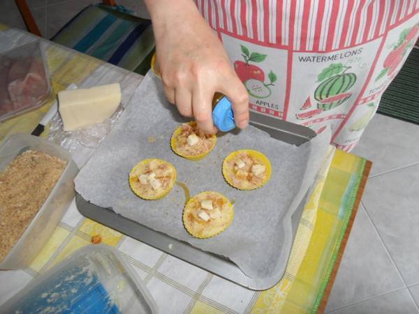 Muffin di patate con un cuore ripieno di - Preparazione tappa 7
