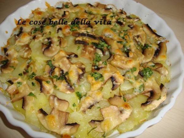 Tortino di funghi e patate - Preparazione tappa 4
