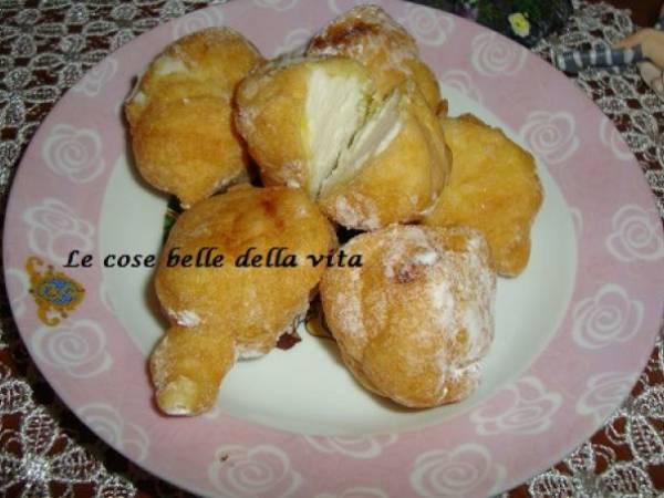 Sfinci d'uova con ricotta - Preparazione tappa 2