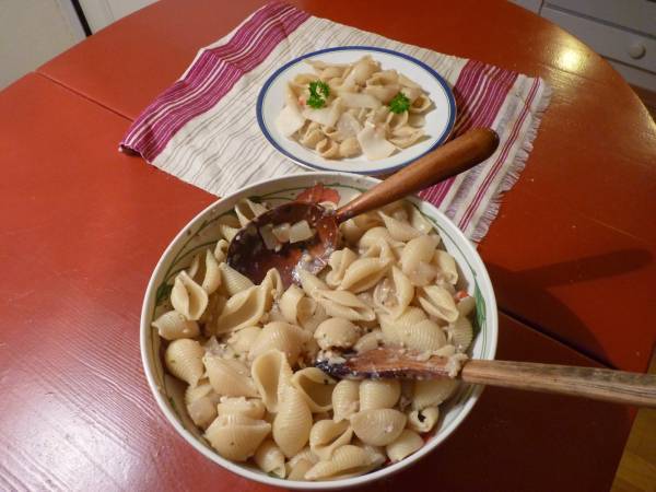 Conchiglie cacio e pere - Preparazione tappa 2
