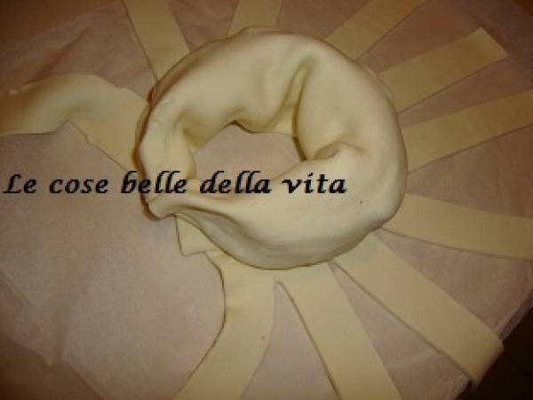 Torta salata con carciofi e prosciutto - Preparazione tappa 4
