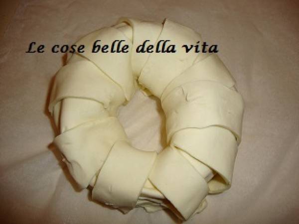 Torta salata con carciofi e prosciutto - Preparazione tappa 5