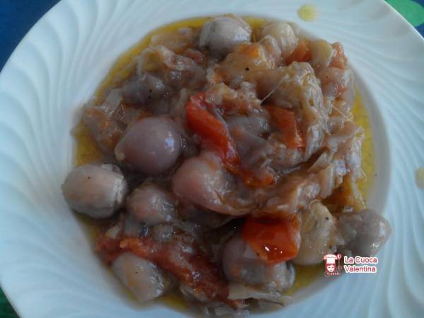 Lampascioni ( pampasciuni) stufati con la cipolla - Preparazione tappa 1