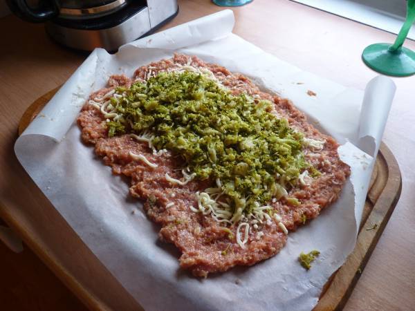 Polpettone ripieno di broccoli siciliani - Preparazione tappa 2