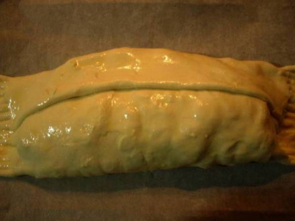 Rotolo di pasta sfoglia con frittata. - Preparazione tappa 3