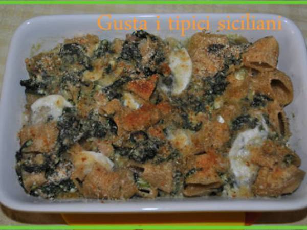 Rigatoni Integrali al forno con spinaci e ricotta - Preparazione tappa 4