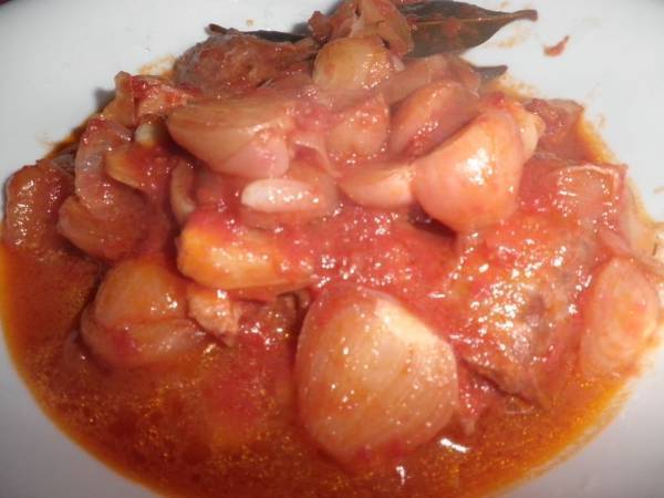 Lampascioni Lucani con pomodoro e salsiccia - Preparazione tappa 1