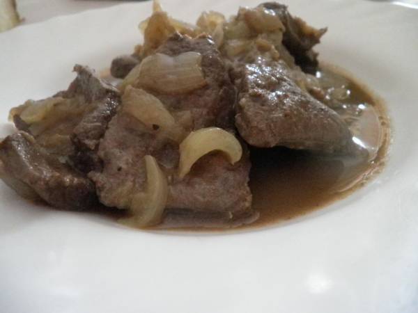 Fegato di vitello alla Veneziana con aceto - Preparazione tappa 1