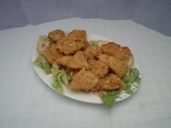 Mini cotolette di pollo croccanti con nocciole - Preparazione tappa 1