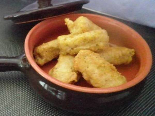 Bastoncini di Polenta fritti in pastella - Preparazione tappa 1
