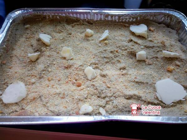 Tortino di melanzane farcito con scamorza affumicata e mortadella - Preparazione tappa 4