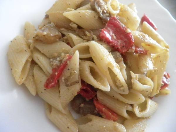 Carbonara con melanzana e peperone - Preparazione tappa 1