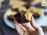 Tappa 8 - Muffin bicolore con cuore fondente al cioccolato