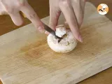 Tappa 1 - Funghi con uova di quaglia