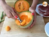 Tappa 1 - Spiedini di rosmarino con prosciutto e melone