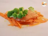Tappa 2 - Pollo al cartoccio con broccoli e carote