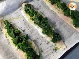 Tappa 3 - Merluzzo in crosta con spinaci