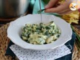 Tappa 5 - One pot pasta con spinaci, pollo e formaggio caprino fresco