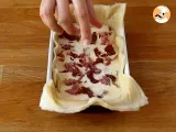 Tappa 4 - Torta salata di pasta fillo con prosciutto crudo e pomodori secchi