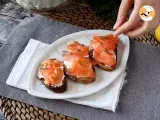 Tappa 5 - Bruschette al salmone affumicato e formaggio fresco