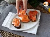 Tappa 6 - Bruschette al salmone affumicato e formaggio fresco