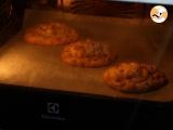 Tappa 6 - Cookies giganti con cioccolato, nocciole e pralinato