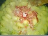Tappa 4 - Gnocchi speck e pistacchio in salsa di grana