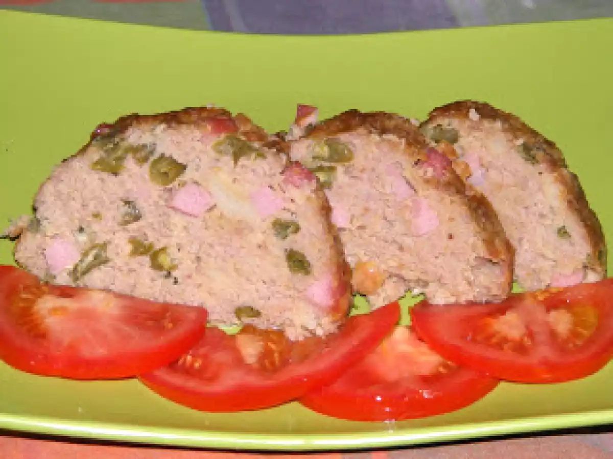127 - Polpettone con fagiolini e prosciutto
