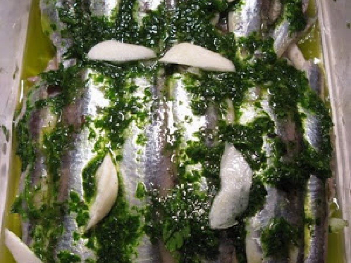 Acciughe marinate in salsa verde