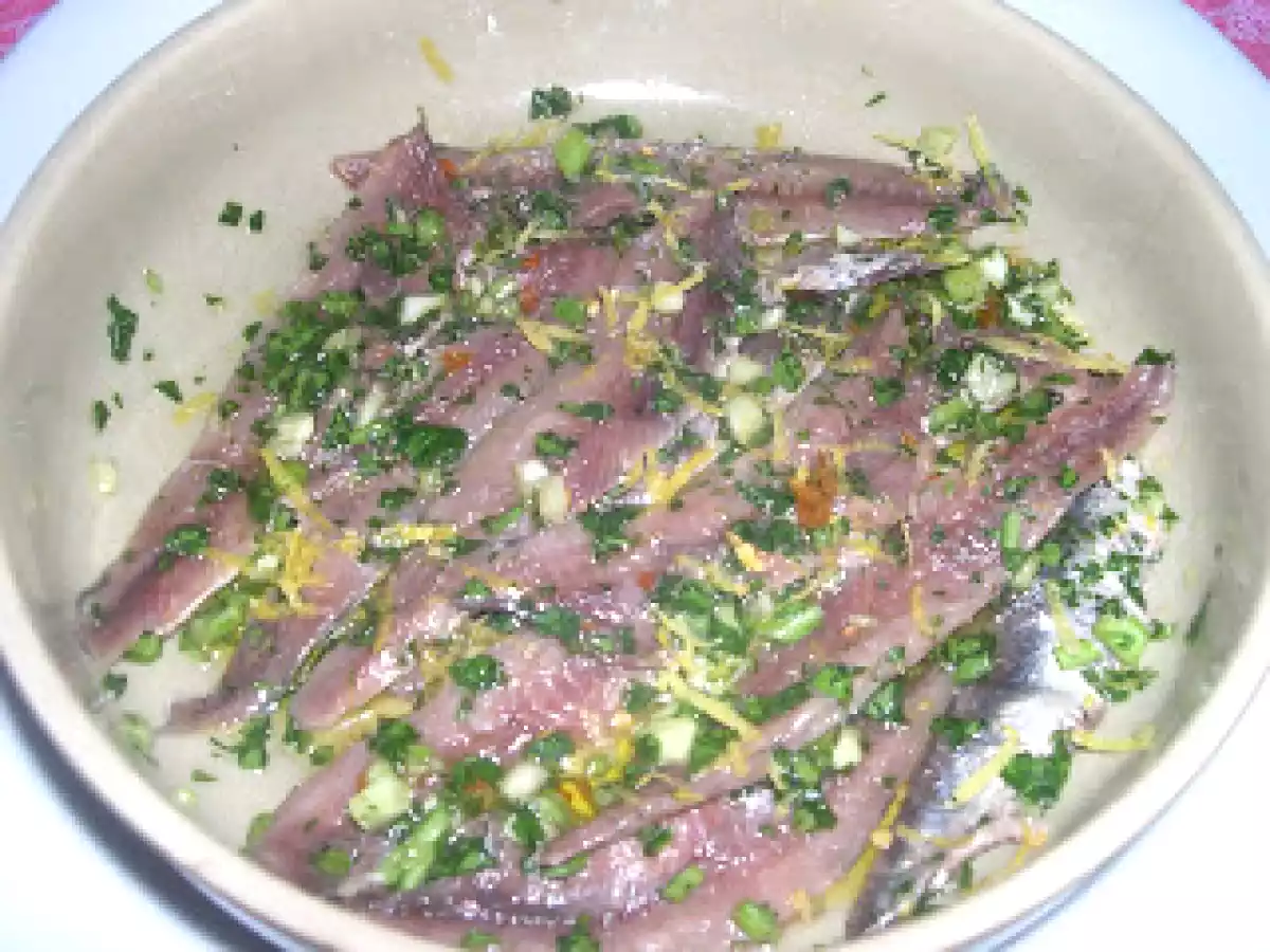 Acciughe salate per antipasto