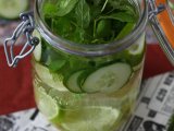 Acqua aromatizzata al cetriolo, lime, menta e zenzero, foto 3