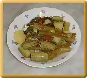 Acquacotta con puntarelle di zucchine