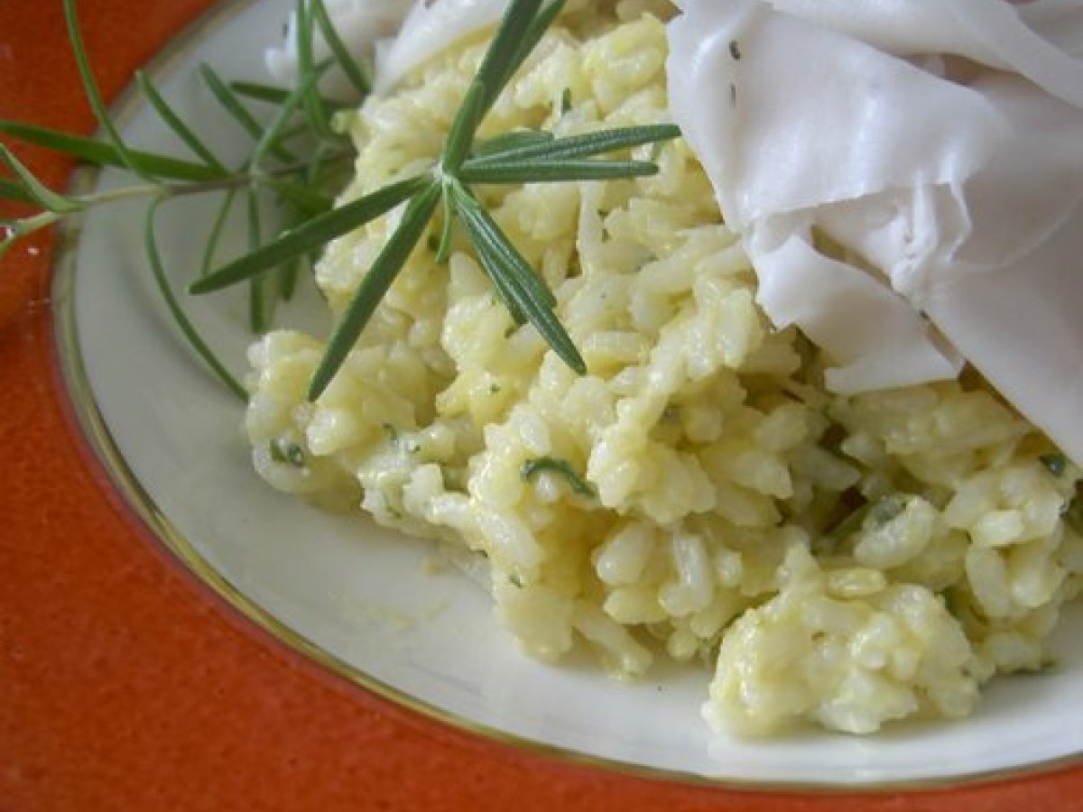 Al lardo! al lardo!: Risotto alle erbe con lardo di Colonnata., foto 2