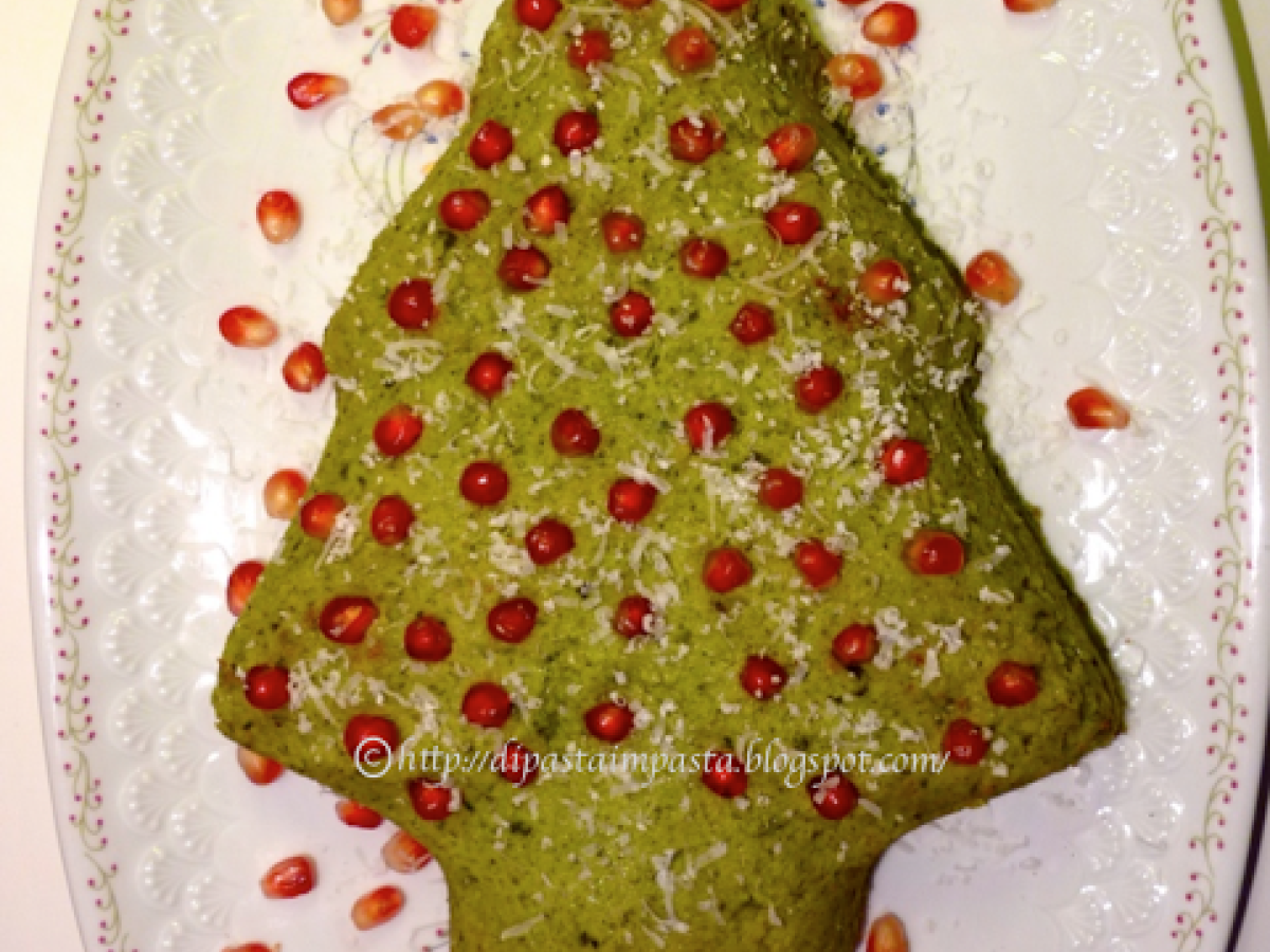 Alberello di patate e spinaci