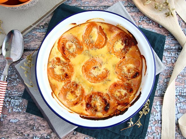 Albicocche al gratin aromatizzate al cocco