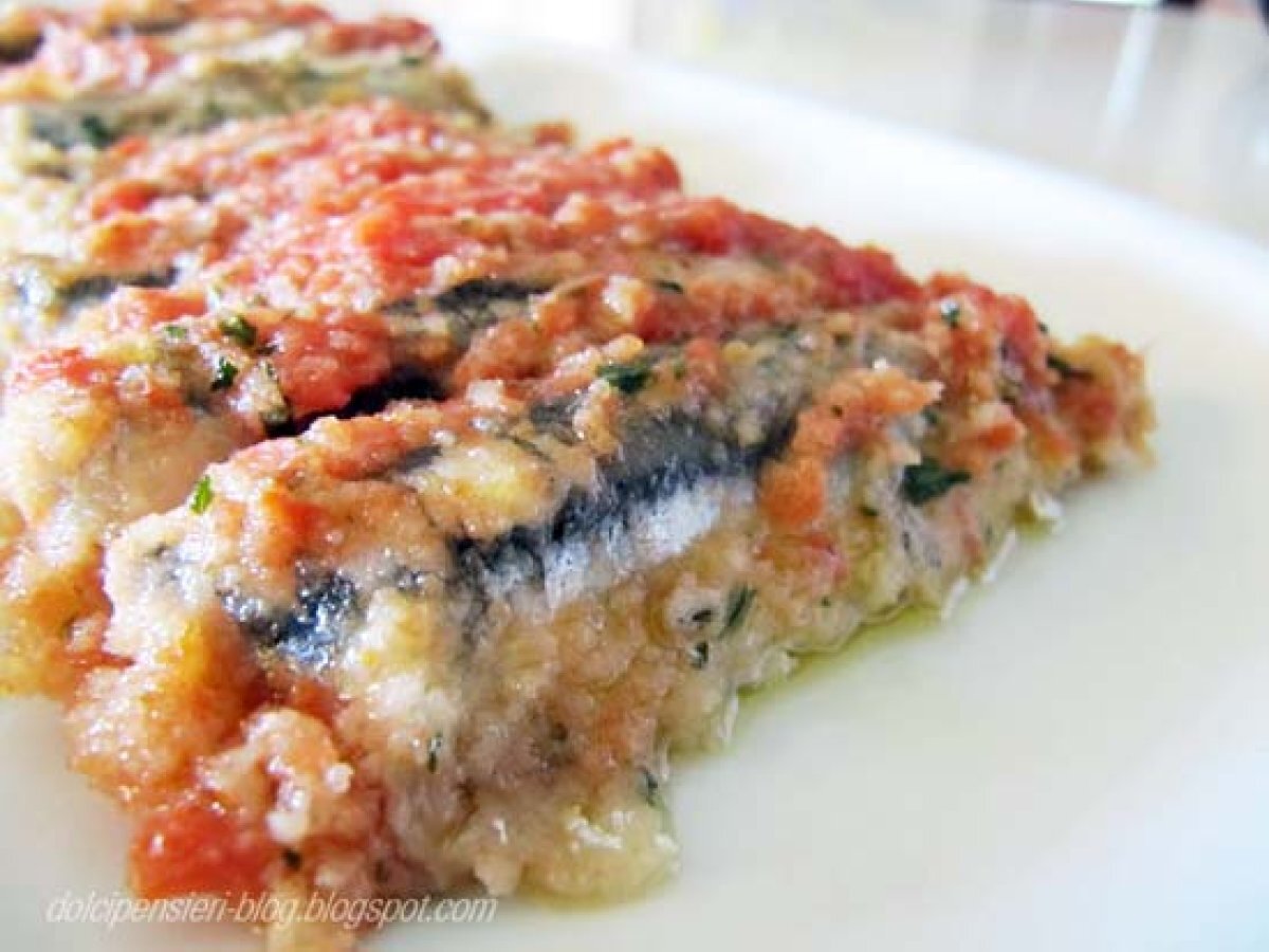 Alici al pomodoro e alla greca