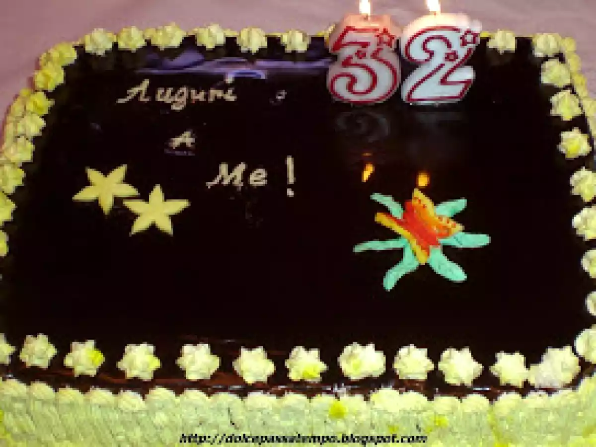 Ancora Torta Con Glassa A Specchio