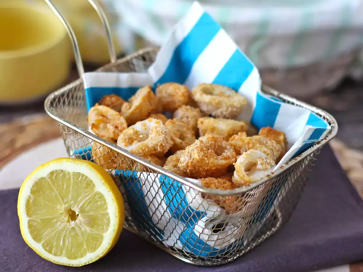 Anelli di calamari in friggitrice ad aria croccanti e leggeri - foto 3