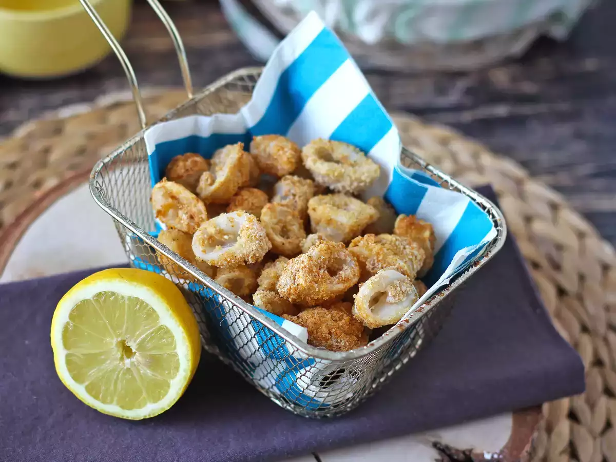 Anelli di calamari in friggitrice ad aria croccanti e leggeri - foto 5